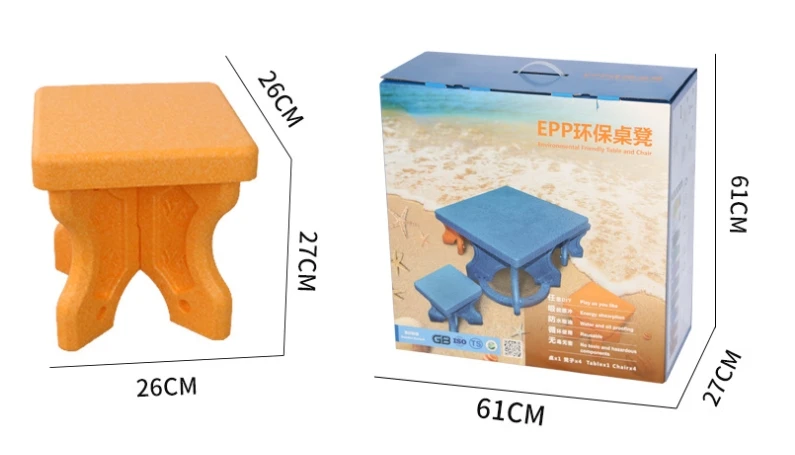 EPP beach table and beach chair