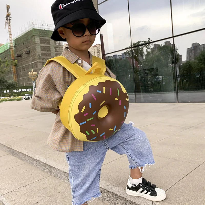 Top Selling Korean Style Durable Waterproof EVA Cute School Bags Kids Doughnut Backpack 2020