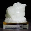 China mascot Toad Arts and Crafts White Jade Ornaments