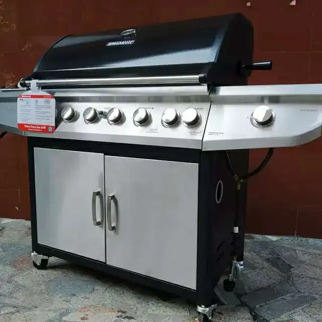 Parrilla De Barbacoa De Gas Para Exteriores,Carrito De Servicio Pesado