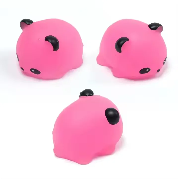 High quality panda stress relief toy Soft Flash Toy Mini Animal Soft children's toy manufacture