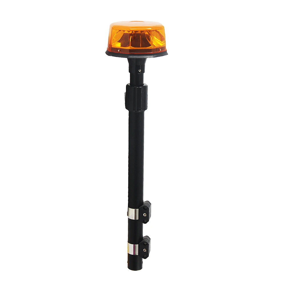 Police Telescopic Pole Warning Light Patrol Motorcycle Strobe Led