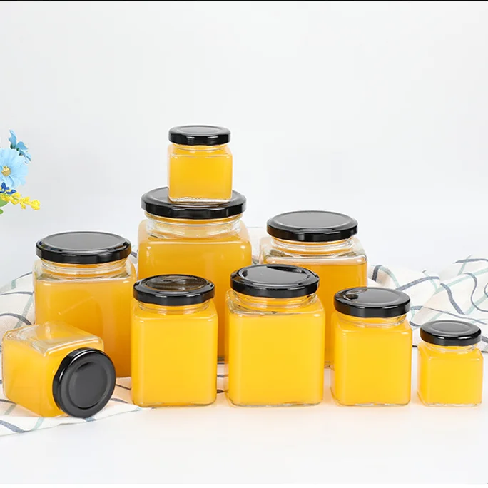 Empty Glass Jars,Glass Honey Jar With Lid,Empty Honey Pot For Sale