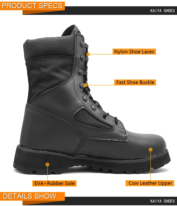 High Quality Black Buffalo Injection Construction Safety Boots Buy Construction Safety Boots