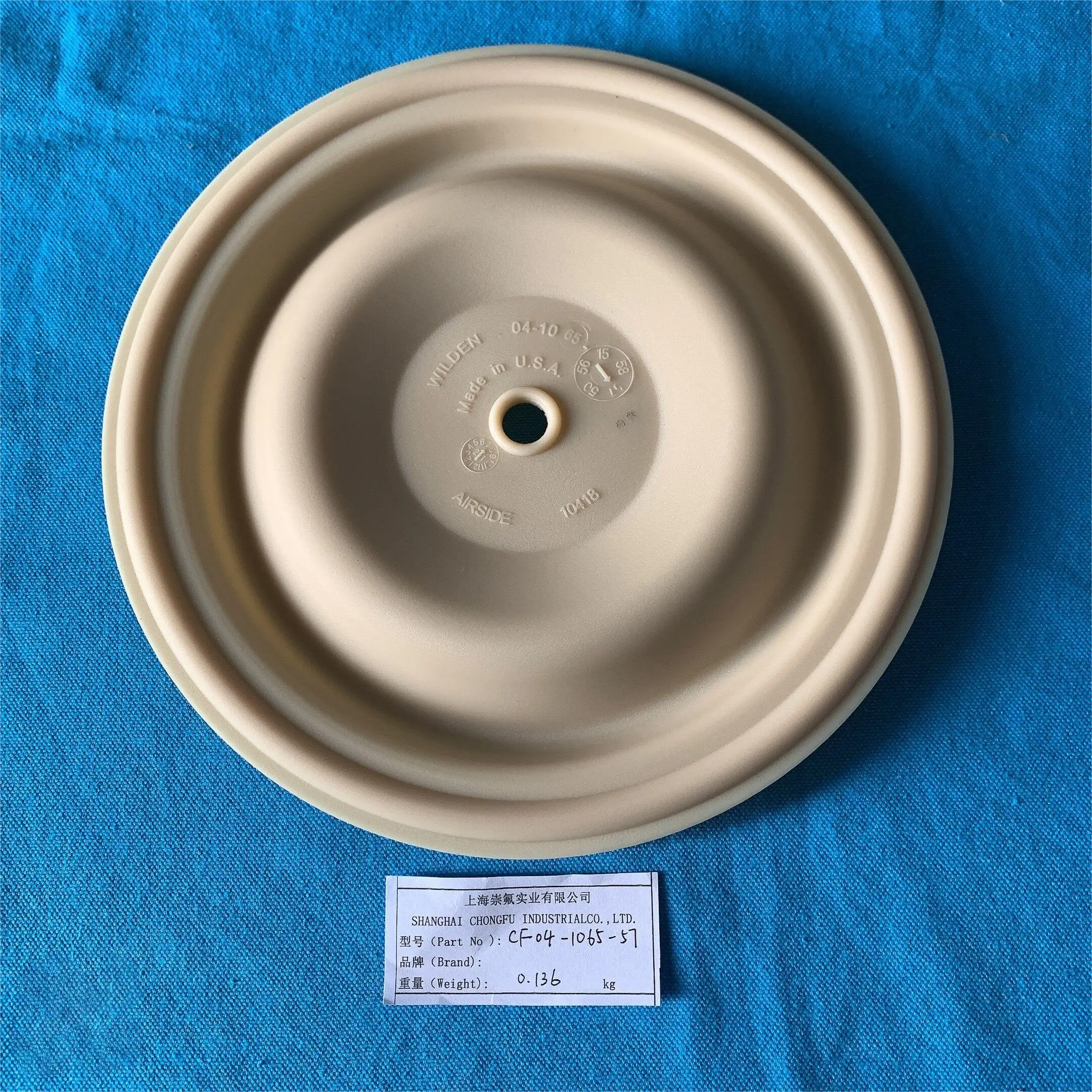 rubber diaphragm for Wilden Pneumatic Diaphragm Pump 04-1065-57 Santoprene diaphragm manufacture