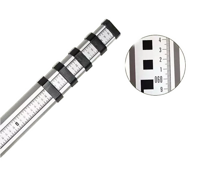 
All length telescopic aluminum leveling staff surveying pole survey accessories survey rod range pole surveying tip 