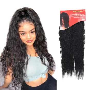 18inch 2 Bundles Synthetic Afro Natural Wave Hair Weave For Hair