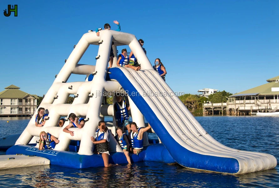 Inflatable Water Slide Pool Inflatable Pyramid Ladder Climbing Wall