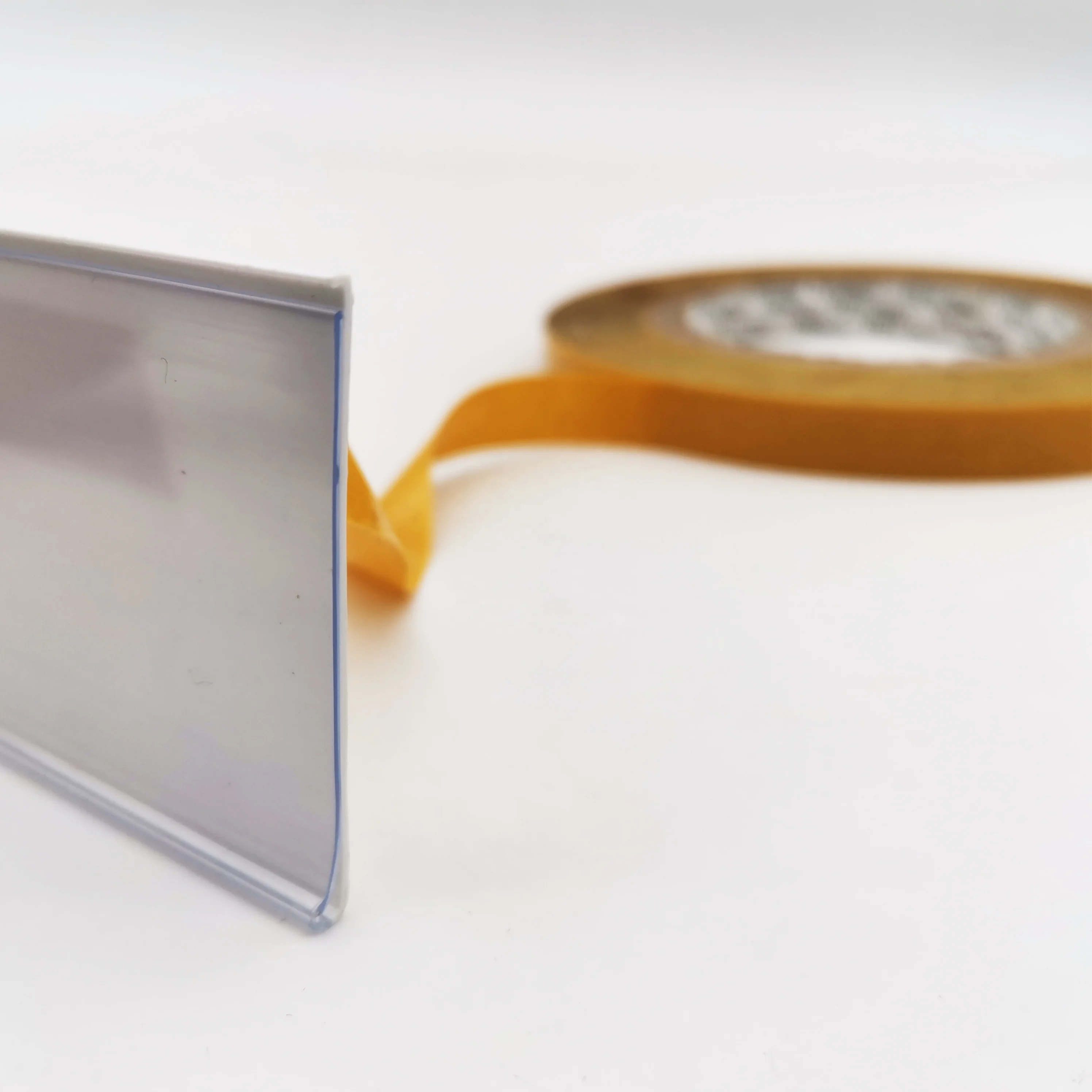 Hiplastics Plastic Extrusion Profile Price Tag Holder Self Adhesive