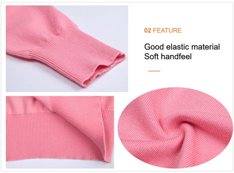 Amazon Hot Sale Women' s V Neck Button Long Sleeve Winter Basic Knitted Sweater Cardigans