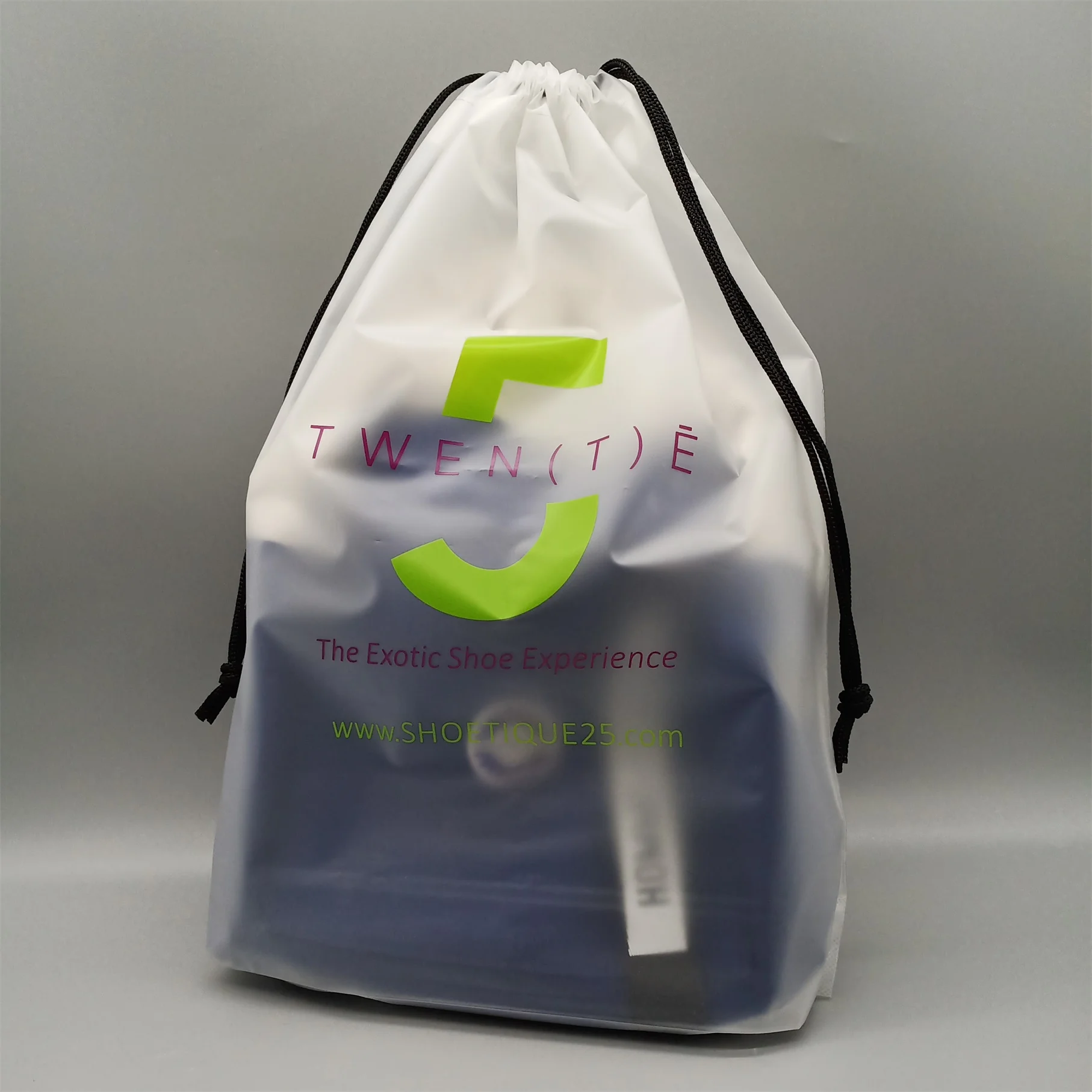 Custom Large Eco Friendly Drawstring Bag Plastic Frosted Bags Packaging
