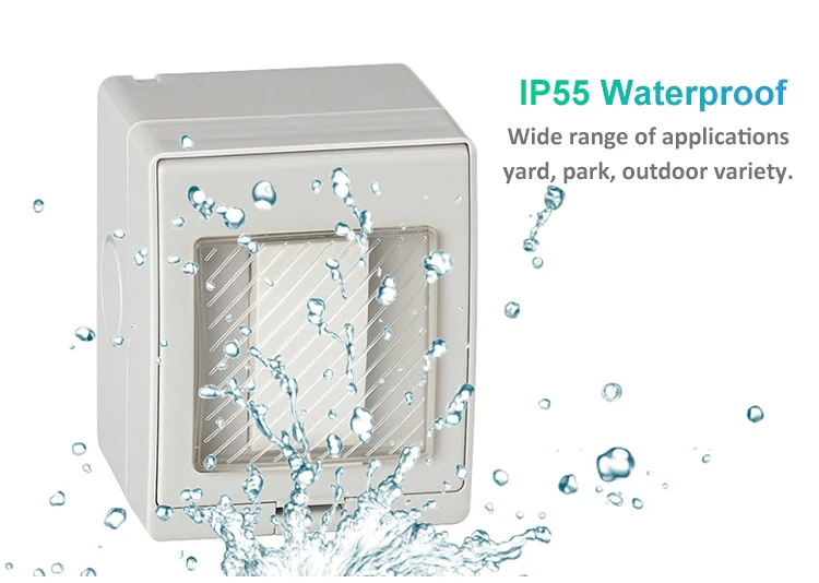 Surfaced Installation Household Socket Waterproof 13A UK British Standard Wall Socket