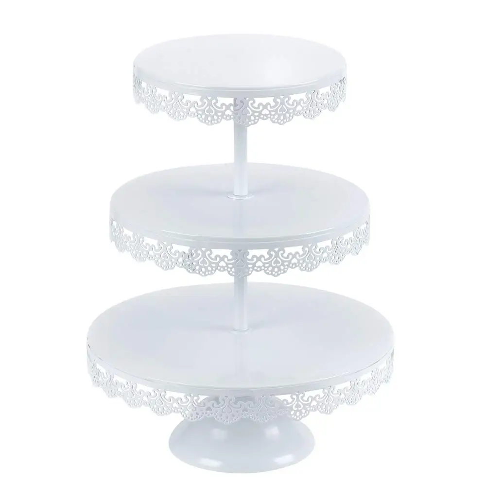 8inch Round Cake Stand Set Wrought Iron Cake Rack Base Dessert Stand