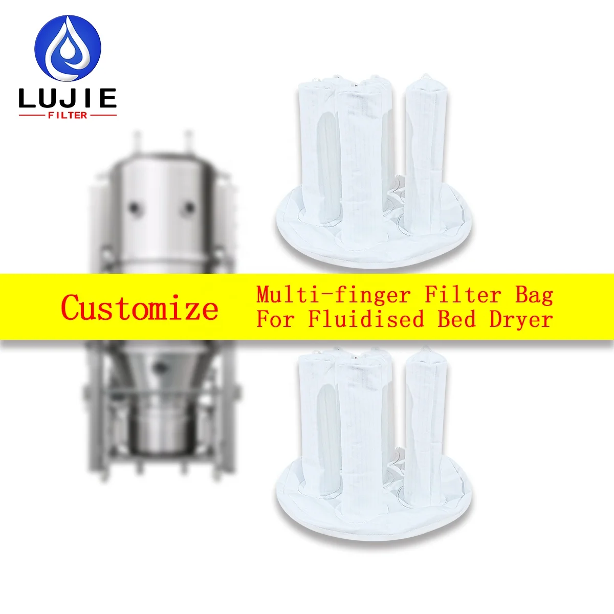 Vibrating Fluidized Roaster Fluid Bed Dryer Multi Finger Filter Bag