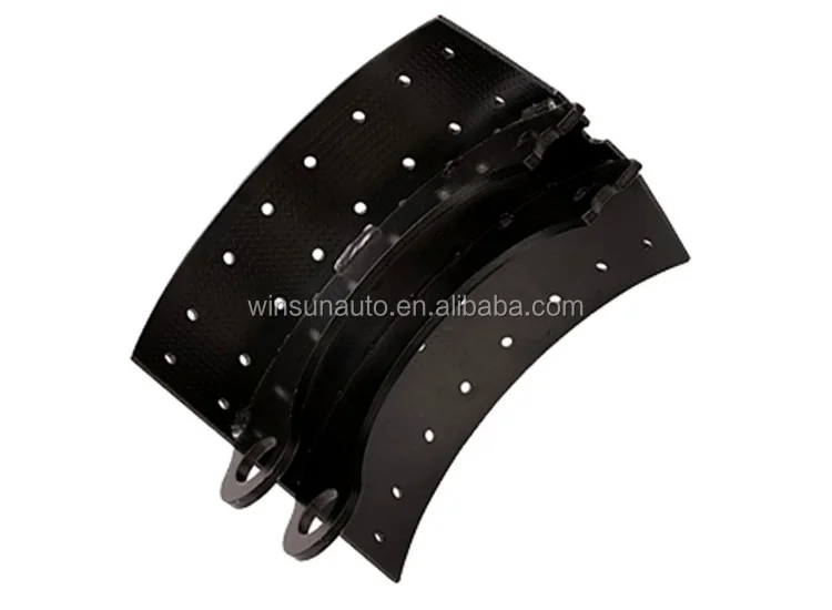 Truck Trailer Axle Lined Lining Brake Shoe With Hardware Repair Spring