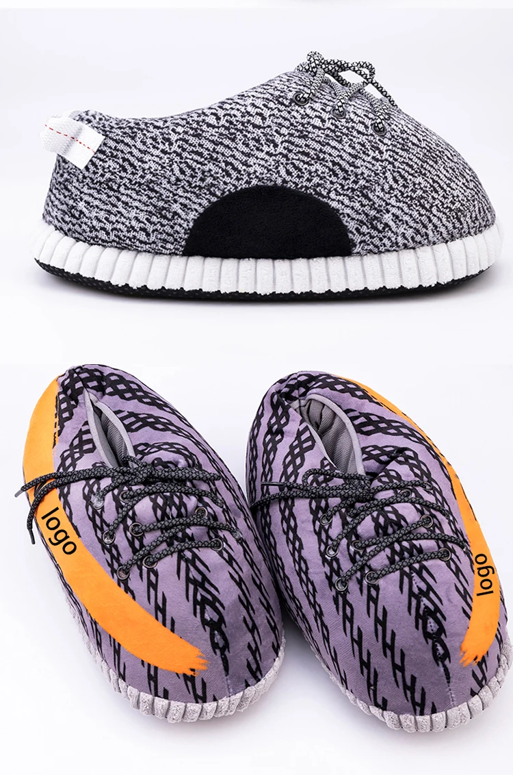 plush yeezy slippers