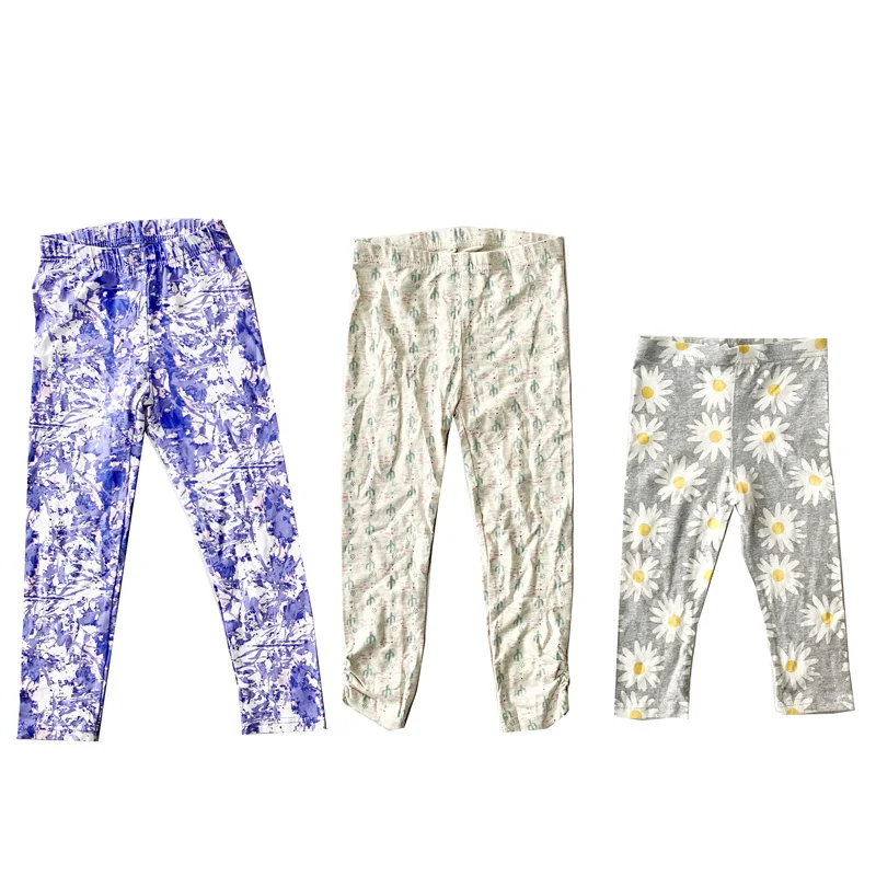
Wholesale Mixed Girls 100%Cotton Children Stock Lot Clothes Pants Leggings 