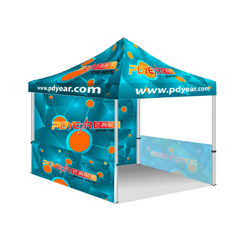 

Custom print Brand outdoor folding instant easy ez up event 10x10 3X3 pop up Aluminium awning marquee gazebo canopy trade sho, Full color