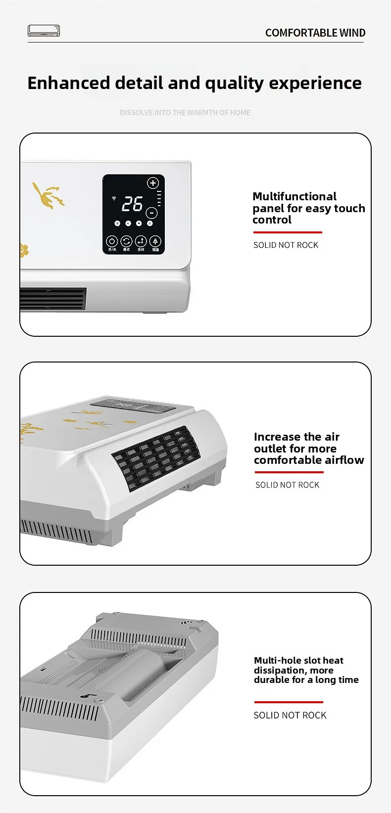 Electric Heater, 1500-2000W, Portable - detail 28