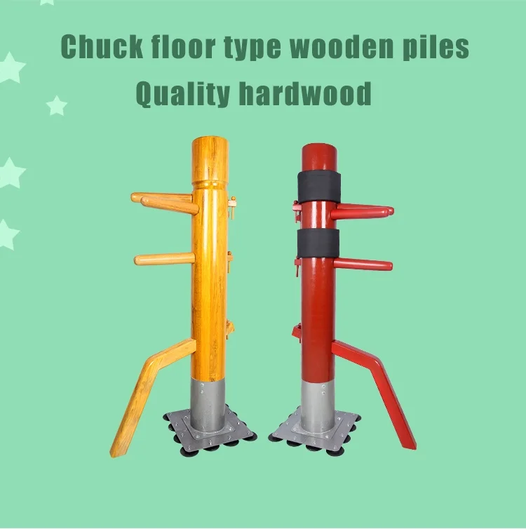 Wooden Dummy Wing Chun Kung Fu Functional Wooden Dummy Stand Martial