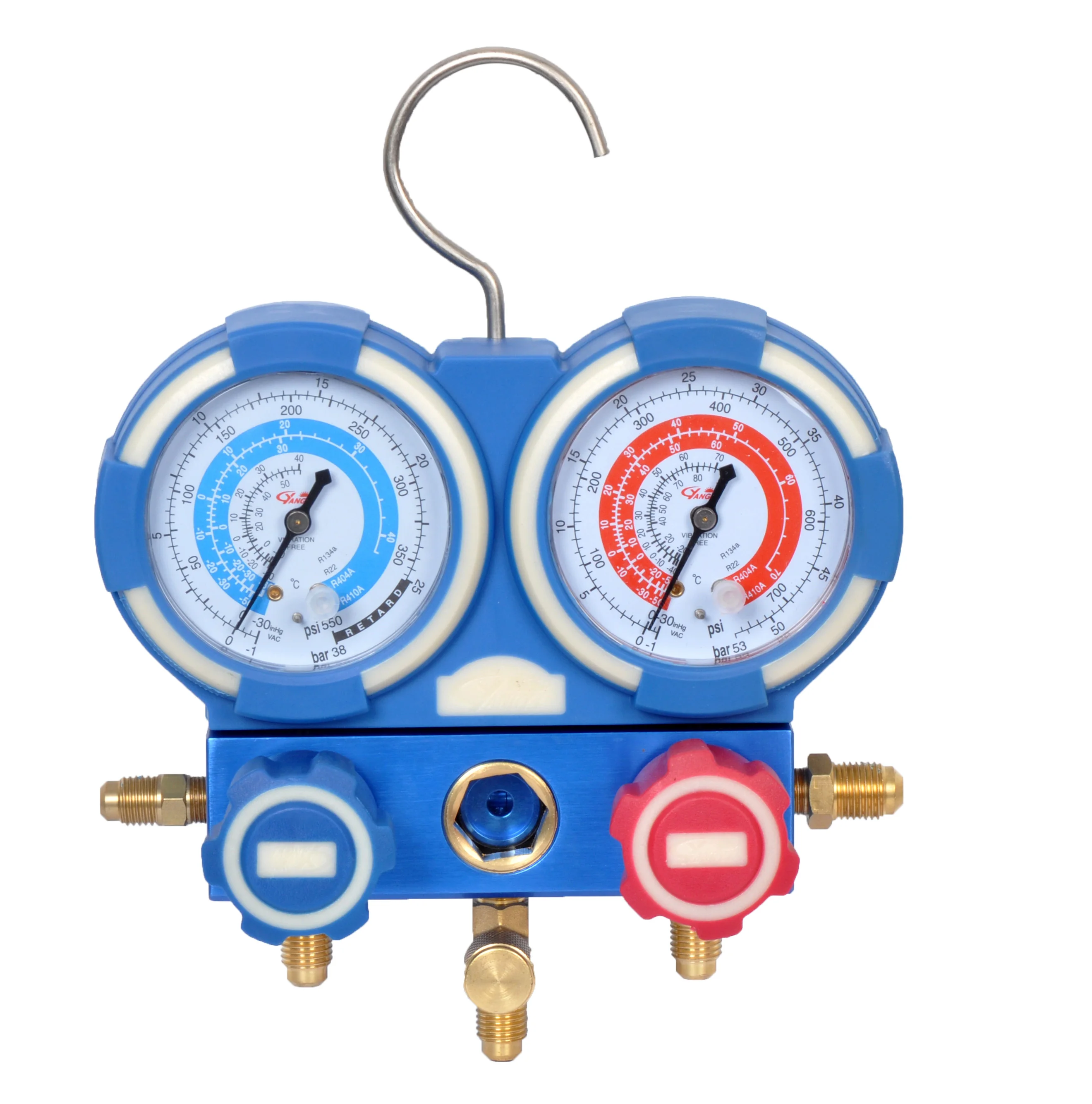 source 暖通空调汽车空调制冷歧管压力表组,用于r410a r22 r134a r