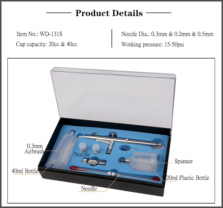 LinhaivetA tanning oxygen airbrush kit mini air brush spray gun machine set