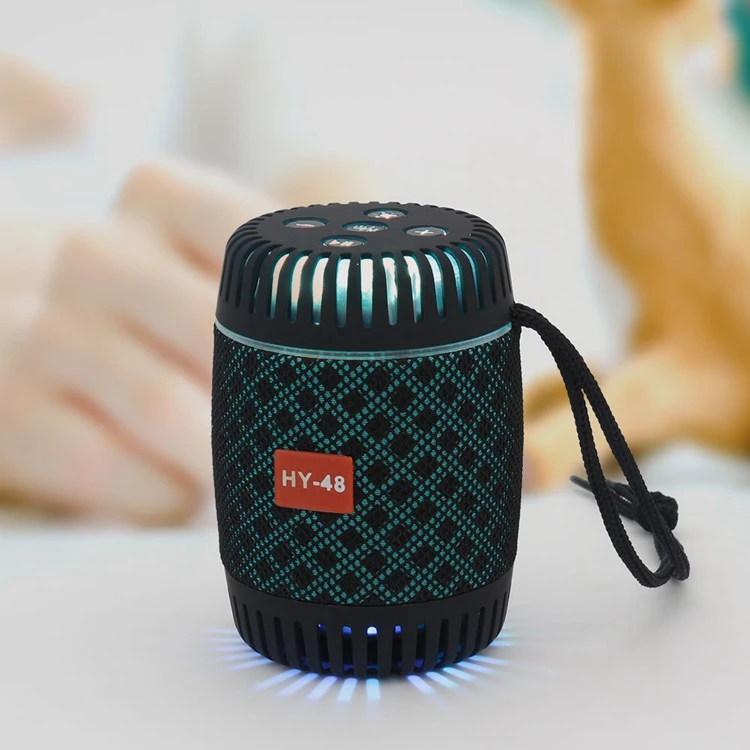 HY-48 Bluetooth Speaker 5W Heavy Bass Column Subwoofer Portable Wireless Loudspeaker Stereo Waterproof with Power Bank - ANKUX.COM