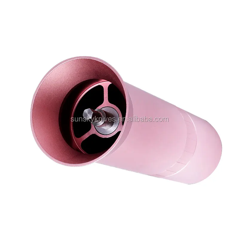 Stainless Steel Portable Burr Coffee Grinder And Faster Hand Crank