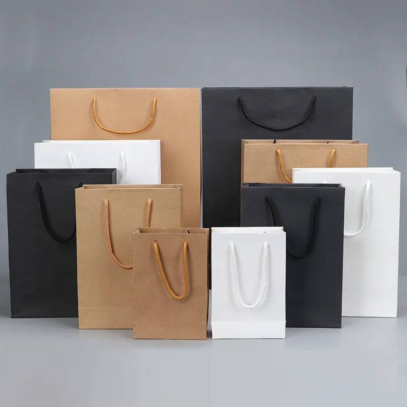High End Retail Recycled Gift Packing Cardboard Paper Bag Packaging ...