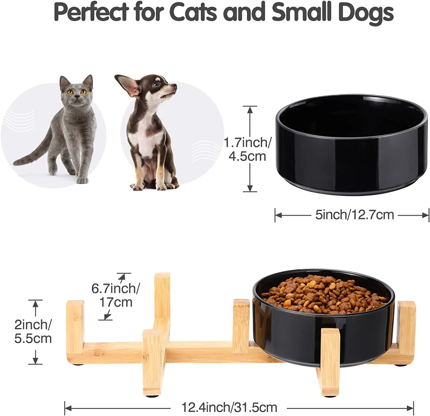 Customized Modern Style Designer Porcelain Pet Bowl Multi Color