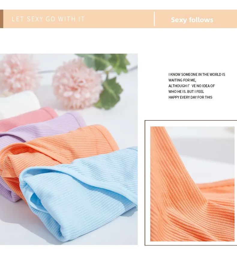 Wholesale New Arrival Cotton Women's Panties Breathable and Antibacterial Ladies Panties Women's Underwear Custom OEM Supplier