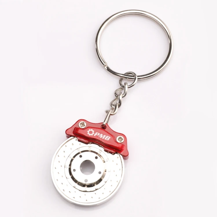 Hot Sale Wholesale Custom Metal 3d Car Parts Turbo Spinning Keychain