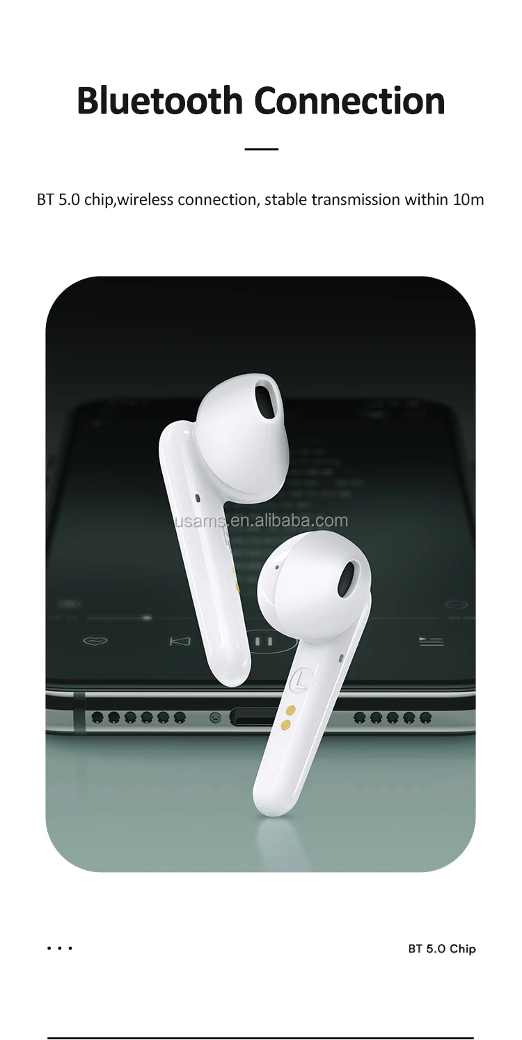 USAMS SD Series Amazon Top Seller Wireless Earphone headphone BT5.0 TWS Earbuds Earphone