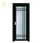 Single side casement door double glazed windows handle with lock