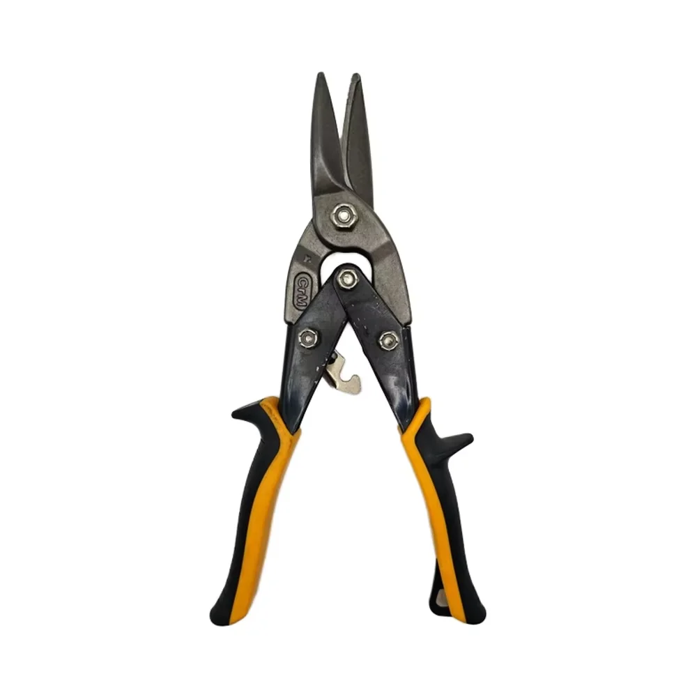 Wholesale Professional Custom Taiwan Type Aviation Tin Snips Industrial Grade Chrome Vanadium Straight Scissors Smooth Steel supplier