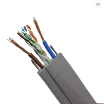 Cat6 Rope Cable High Quality Utp Cat6 Elevator Travel Cable Steel Wire Rope Flat Lift ...