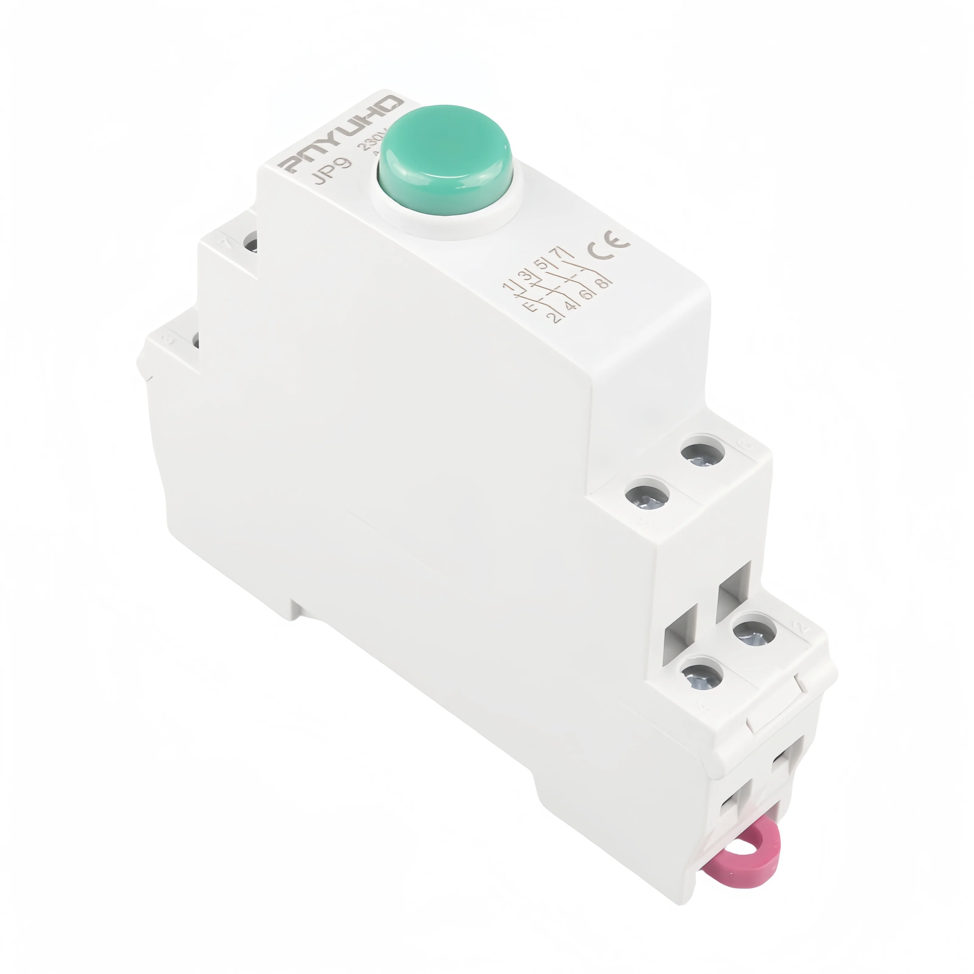 Din Rail Green Button 220V 230V AC/DC Power Button Indicates Self-Reset ...