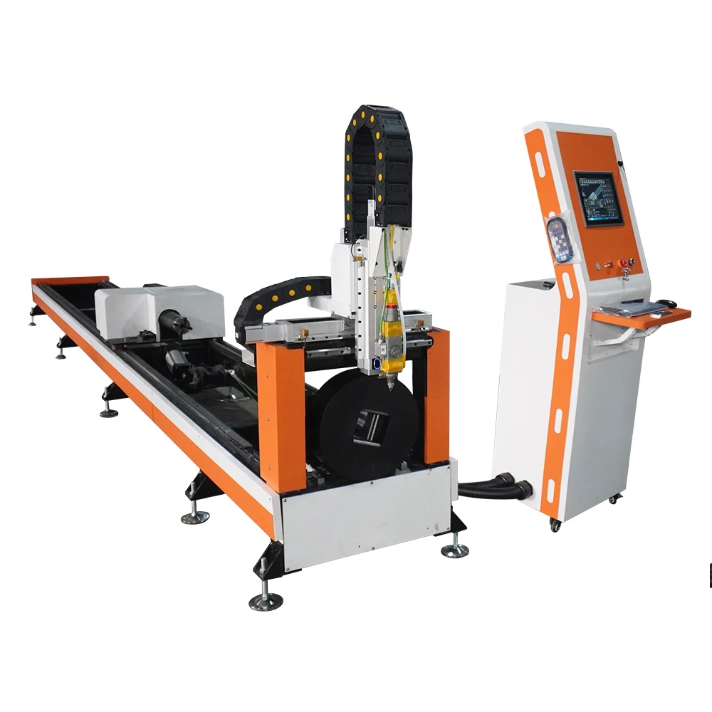 Fiber laser tube cutting machine 120mm cnc fiber laser tube cutter automatic tube laser good prices factory