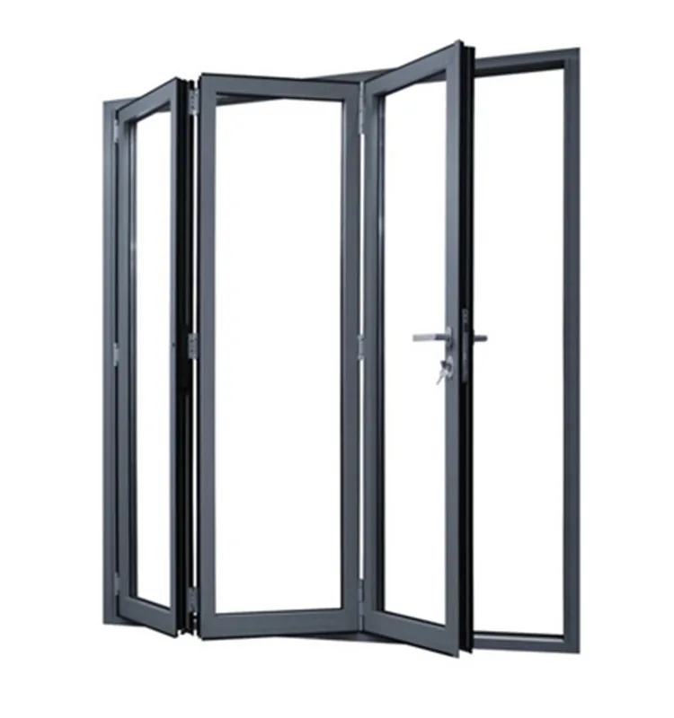 JBD custom aluminium patio doors for sale vertical frameless bi folding glass doors