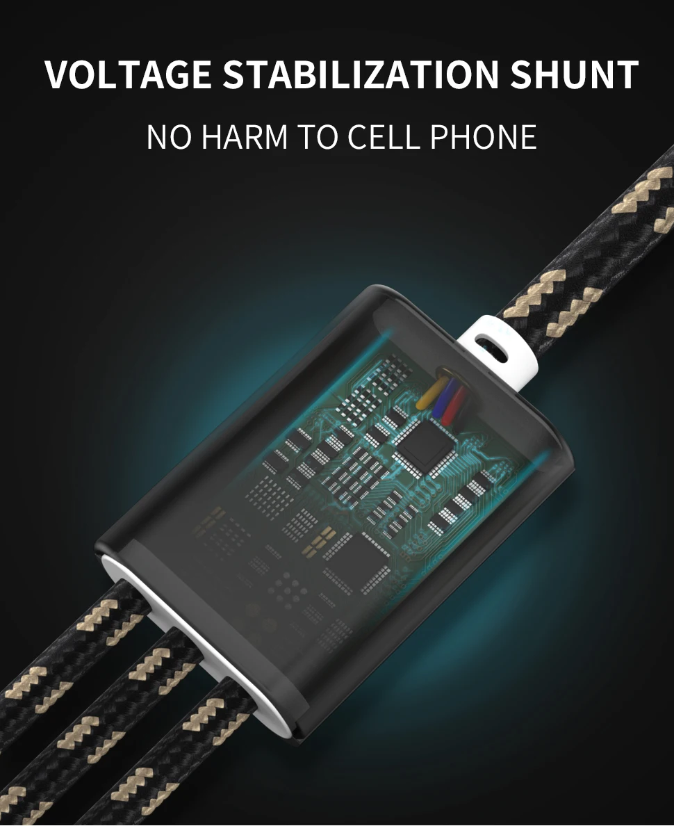 Cables 3 In 1 Android Micro Type C Charger Fast Charging Usb Data Cable Mobile Phone - ANKUX.COM