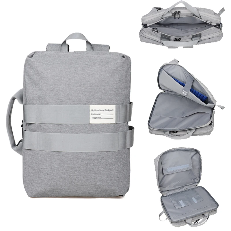 Водонепроницаемость сумка для ноутбука чехол бизнес Кабриолет рюкзак портфели 15,6 дюймов компьютер для мужчин женщин студентов
