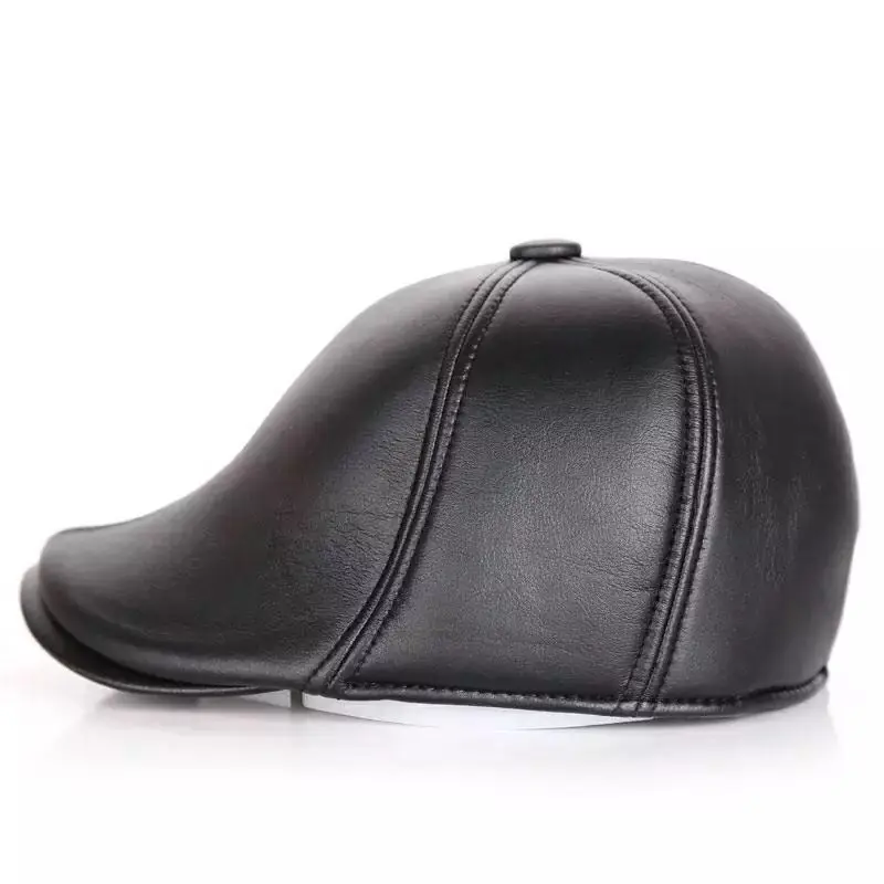 leather scally cap