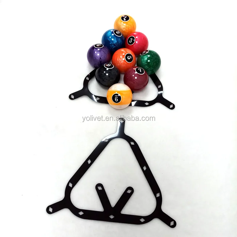 Latest Billiards Magical Ball Rack Sheets For 2 1/4" 8ball/9ball/10ball White/black 2colors