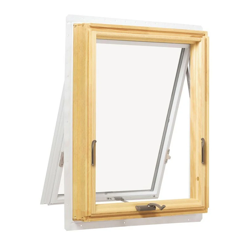 Australian style wooden clad aluminium framed crank windows Top Hung Crank Open Window