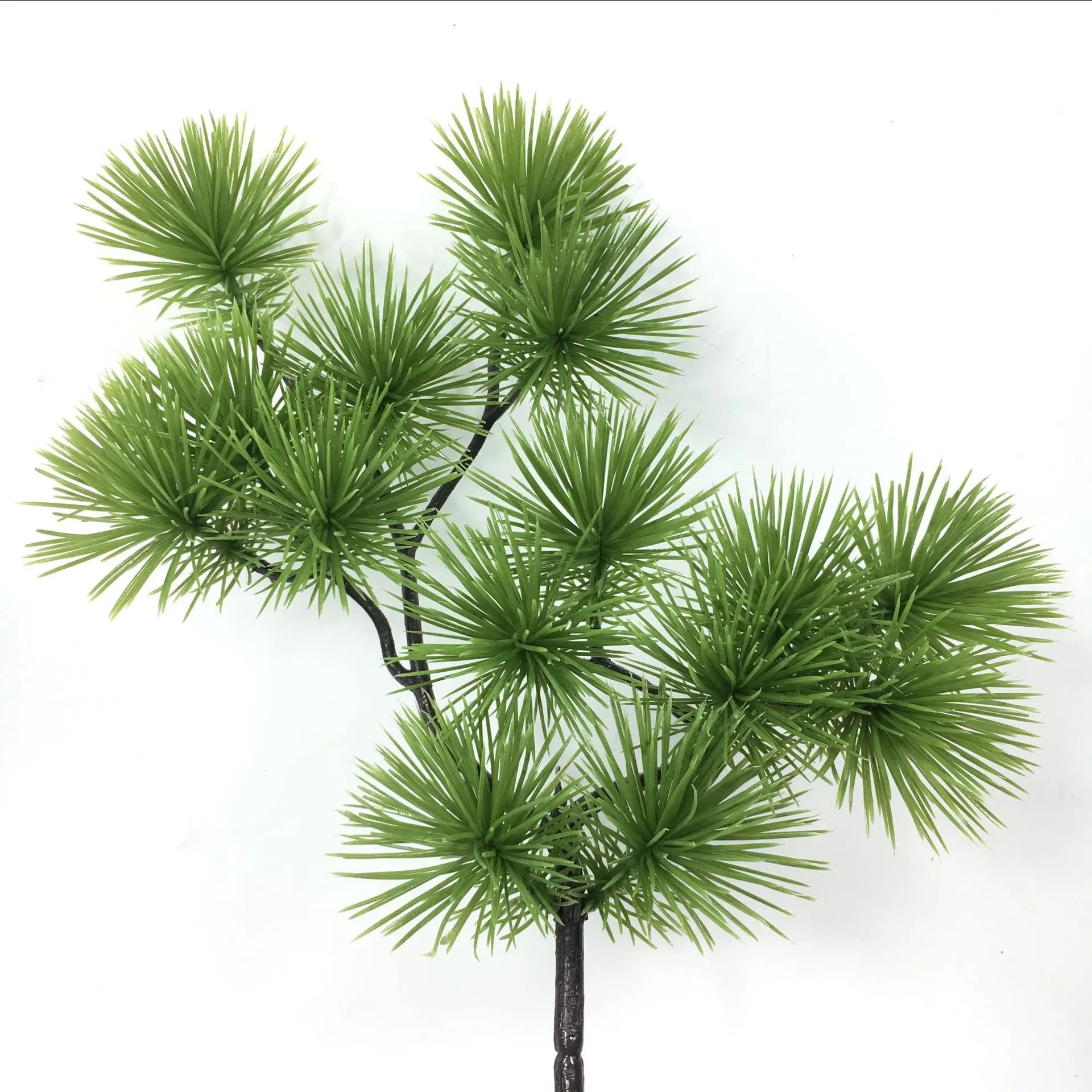 新型人造绿色塑料植物叶子 podocarpus 装饰人造树叶