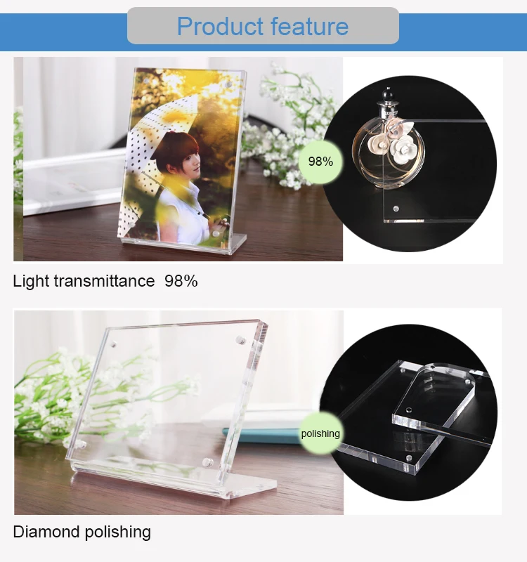 Clear Doublesided Photo Frame Photo Frames Desktop Display