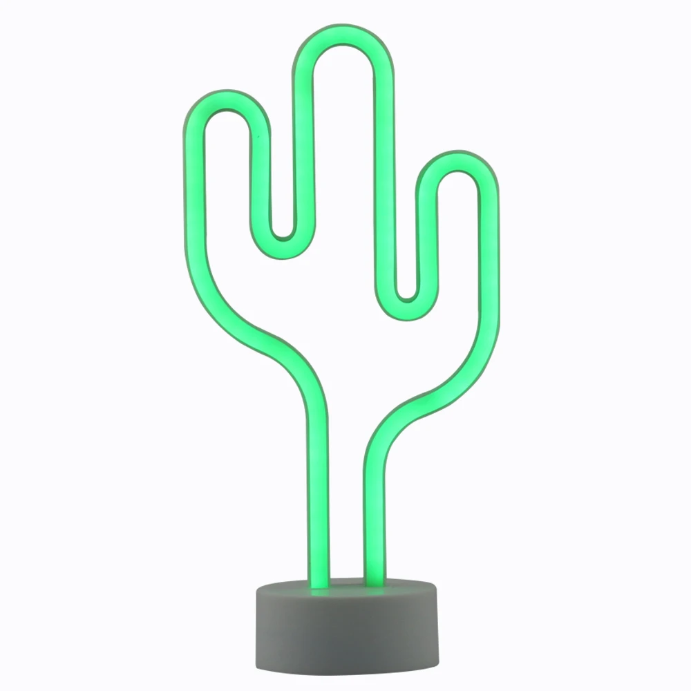 Desktop cactus home decoration neon lamp led neon sign table night light