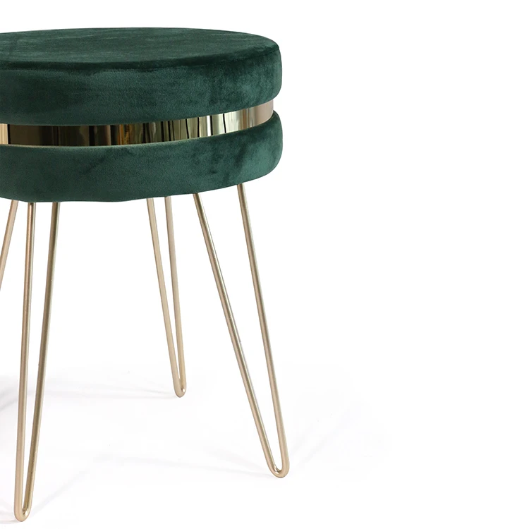 Hot selling iron stool gold furniture stools with high quality