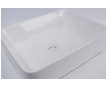 Fashion simple style oblong table top porcelain hand wash bathroom basin for sale