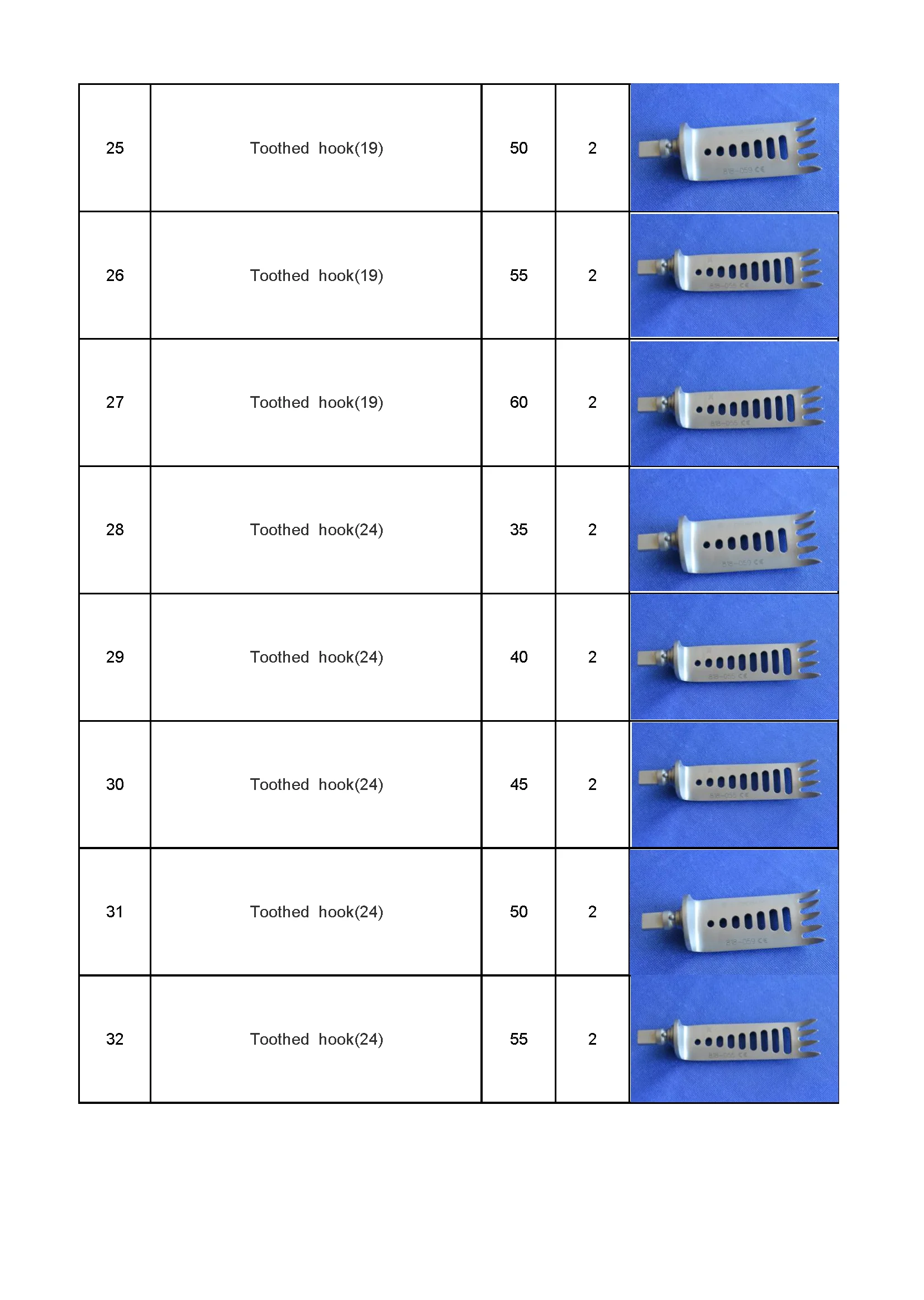 Spine retractor instru45